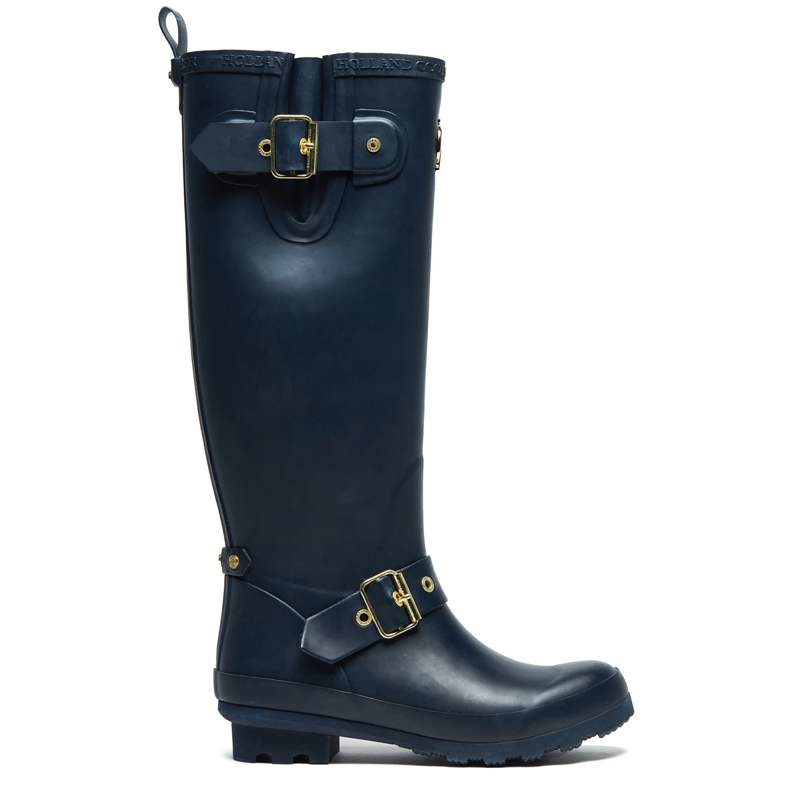 Holland Cooper Sherpa Lined Regency Wellington - Matte Navy-2